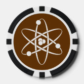 Aantrekkingskrachten in Chocolade Poker Chips (Voorkant)