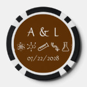 Aantrekkingskrachten in Chocolade Poker Chips (Achterkant)