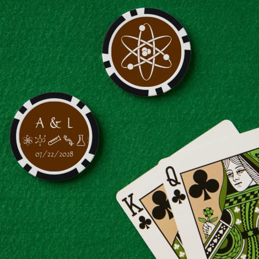 Aantrekkingskrachten in Chocolade Poker Chips (Pokertafel (Dubbel))