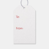Aantrekkingskrachten in Kers Gift Tag Cadeaulabel (Achterkant)