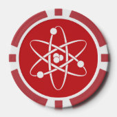Aantrekkingskrachten in kersen poker chips (Voorkant)
