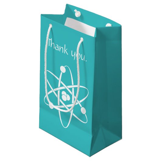 Aantrekkingskrachten in Turquoise Cadeautas (Voorkant Gekanteld)