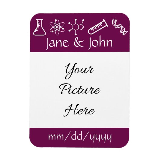 Aantrekkingskrachten in wijn Save-the-Date magneet (Verticaal)