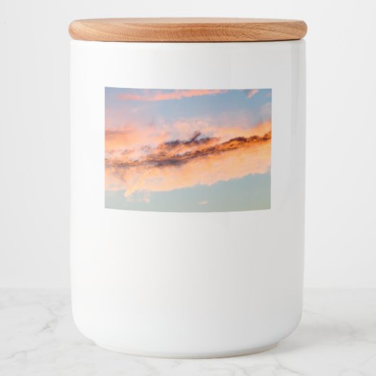 aantrekkingsverbruik voedselcontainer etiket (Voorkant)