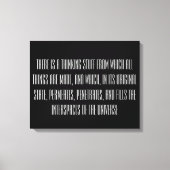 Aantrekkingswet Quote Canvas Afdruk (Voorkant)