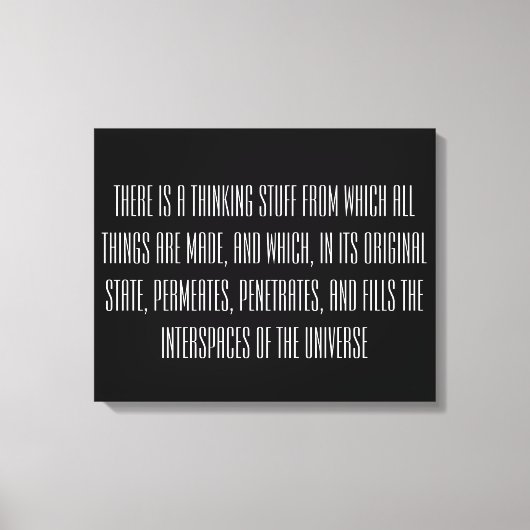 Aantrekkingswet Quote Canvas Afdruk (Voorkant)