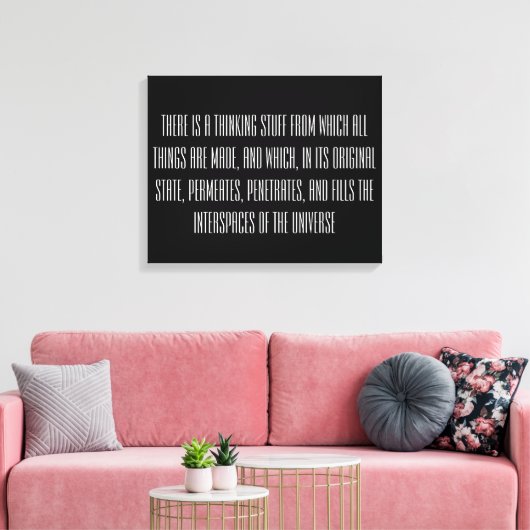 Aantrekkingswet Quote Canvas Afdruk (Insitu (Woonkamer))