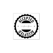 Aanvaard, accountant, klein bedrijf rubberstempel (Afrduk)