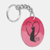 Aanvaard geen winkelhuisjes sleutelhanger (Voorkant Links)