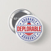 Aanvaardbaar deplorabele knoppen ronde button 5,7 cm (Voorkant /achterkant)
