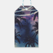 Aanvaardbaar Night Sky Evening Beach Lights Weddin Cadeaulabel (Achterkant)