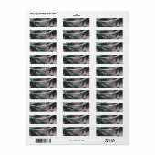 Aanvaardbaar Night Sky Evening Beach Lights Weddin Etiket (Full Sheet)