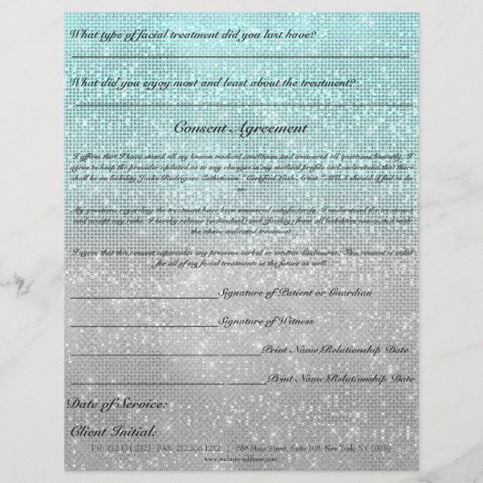 Aanvaardbare behandeling Formulier blauw grijs Flyer (Achterkant)