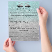 Aanvaardbare behandeling Formulier blauw grijs Flyer (Hand)