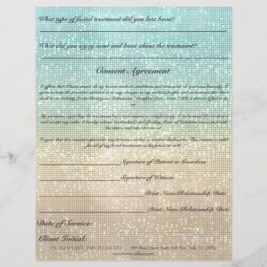 Aanvaardbare behandeling Formulier Blue Gold Flyer (Achterkant)