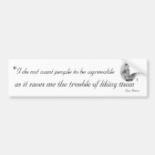 Aanvaardbare mensen: Quotable Jane Austen Bumpersticker (Voorkant)
