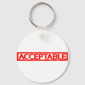 Aanvaardbare stempel sleutelhanger (Achterkant)