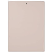 Aanvaardbare Tan - Neutraal - Pastel Solid Color Klembord (Achterkant)