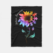 Aanvaarding Autisme Bewustheid Vrouwen Mam Teacher Fleece Deken (Voorkant)