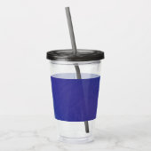 aanvaarding | Blauw Indigo Violet Shibori Patroon Acryl Drinkbeker (Links)