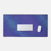 aanvaarding | Blauw Indigo Violet Shibori Patroon Bureaumat (Keyboard & Muis)
