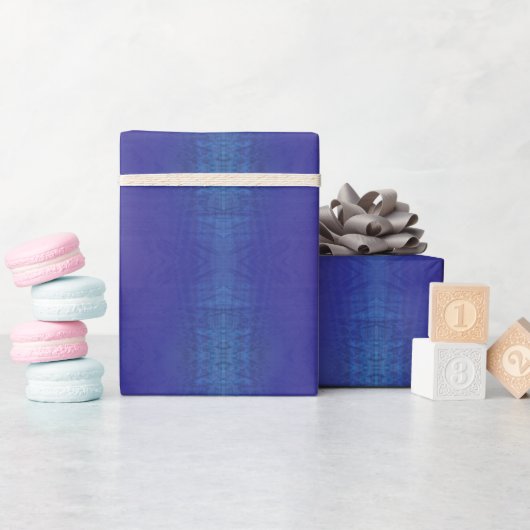 aanvaarding | Blauw Indigo Violet Shibori Patroon Cadeaupapier (Baby Shower)