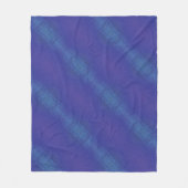 aanvaarding | Blauw Indigo Violet Shibori Patroon Fleece Deken (Voorkant)