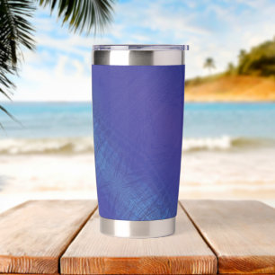 aanvaarding Blauw Indigo Violet Shibori Patroon Geïsoleerde Drinkbeker