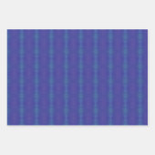 aanvaarding | Blauw Indigo Violet Shibori Patroon Inpakpapier Vel (Voorkant 3)