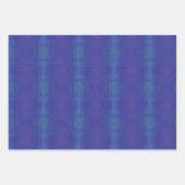 aanvaarding | Blauw Indigo Violet Shibori Patroon Inpakpapier Vel (Voorkant 2)