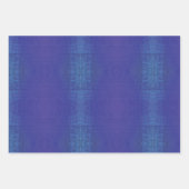 aanvaarding | Blauw Indigo Violet Shibori Patroon Inpakpapier Vel (Voorkant)