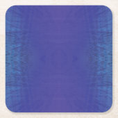 aanvaarding | Blauw Indigo Violet Shibori Patroon Kartonnen Onderzetters (Voorkant)