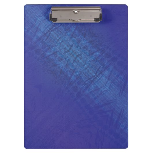 aanvaarding | Blauw Indigo Violet Shibori Patroon Klembord (Voorkant)