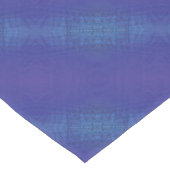 aanvaarding | Blauw Indigo Violet Shibori Patroon Korte Tafelloper (Hoek)