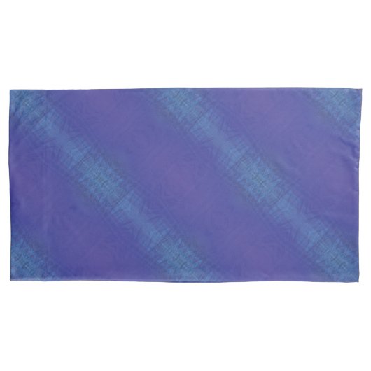 aanvaarding | Blauw Indigo Violet Shibori Patroon Kussensloop (Voorkant-Links)