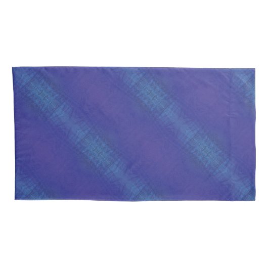 aanvaarding | Blauw Indigo Violet Shibori Patroon Kussensloop (Achterkant-Rechts)