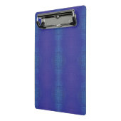 aanvaarding | Blauw Indigo Violet Shibori Patroon Mini Klembord (Angled2)