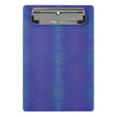 aanvaarding | Blauw Indigo Violet Shibori Patroon Mini Klembord (Voorkant)