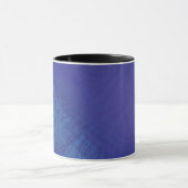 aanvaarding | Blauw Indigo Violet Shibori Patroon Mok (Midden)