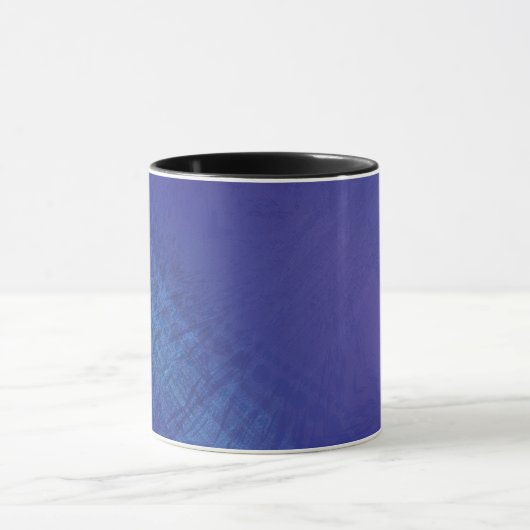 aanvaarding | Blauw Indigo Violet Shibori Patroon Mok (Midden)
