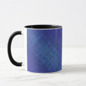 aanvaarding | Blauw Indigo Violet Shibori Patroon Mok (Links)