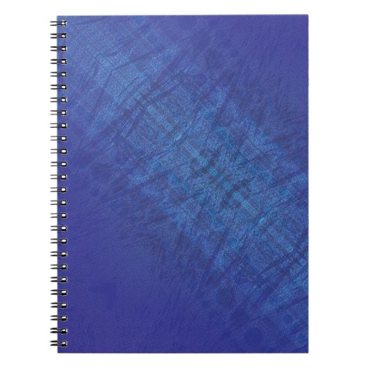 aanvaarding | Blauw Indigo Violet Shibori Patroon Notitieboek (Voorkant)