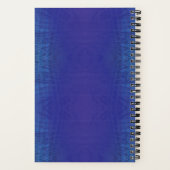 aanvaarding | Blauw Indigo Violet Shibori Patroon Notitieboek (Achterkant)