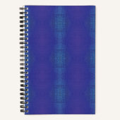 aanvaarding | Blauw Indigo Violet Shibori Patroon Notitieboek (Voorkant)