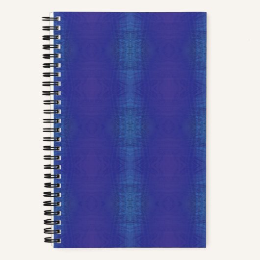 aanvaarding | Blauw Indigo Violet Shibori Patroon Notitieboek (Voorkant)