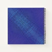 aanvaarding | Blauw Indigo Violet Shibori Patroon Notitieboek (Achterkant)