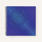 aanvaarding | Blauw Indigo Violet Shibori Patroon Notitieboek (Voorkant)