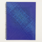 aanvaarding | Blauw Indigo Violet Shibori Patroon Planner (Voorkant)