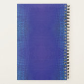 aanvaarding | Blauw Indigo Violet Shibori Patroon Planner (Achterkant)