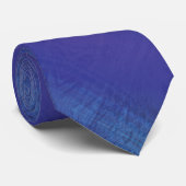 aanvaarding | Blauw Indigo Violet Shibori Patroon Stropdas (Opgerold)